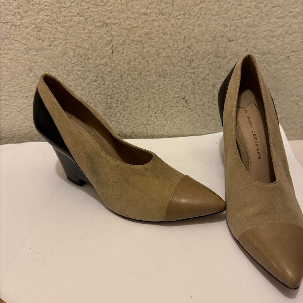 Derek Lam Beige and Black Women's Heels